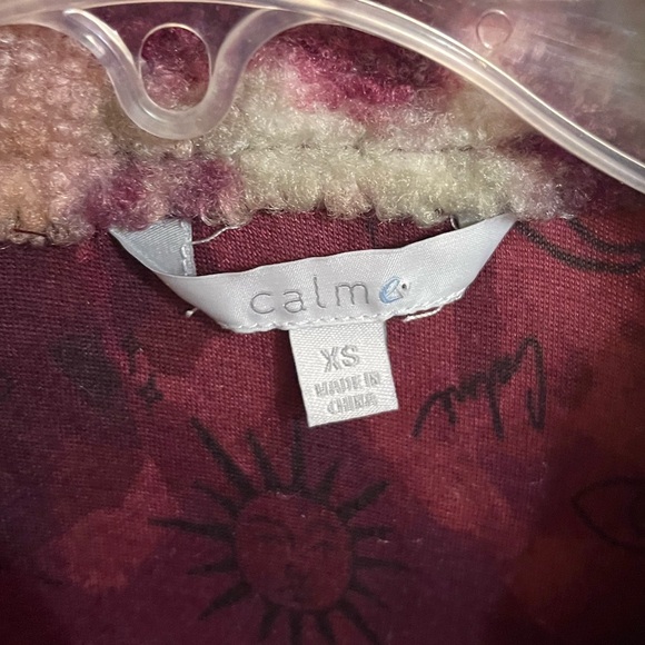 Johnny Was Calme Floral Fleece Sherpa Jacket - Picture 5 of 9